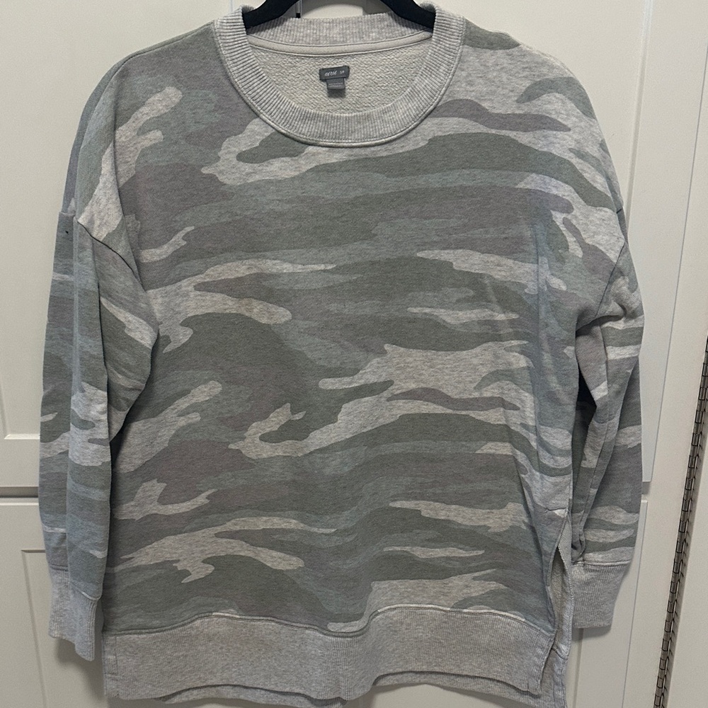 Gray Camouflage Sweatshirt